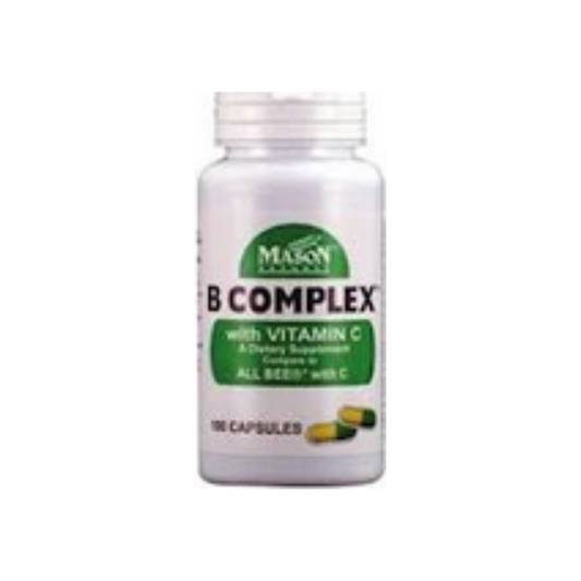 Mason Natural B Complex With Vitamin C Capsules Vitamins & Supplements Pasteur Pharmacy