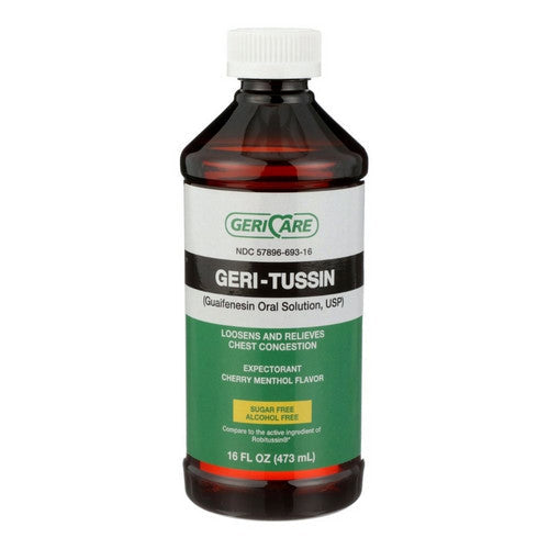 McKesson Cough Relief Geri-Care 100 Mg Strength Liquid 16 Oz Medical Supplies Pasteur Pharmacy