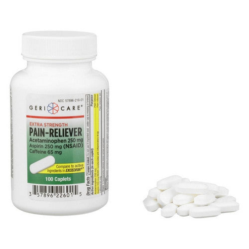 Sunmark GeriCare Extra Strength Acetaminophen - Non Aspirin Medical Supplies Pasteur Pharmacy