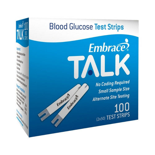 Embrace Talk Meter Strips, Box Of 1 Blood Glucose Test Strips Pasteur Pharmacy
