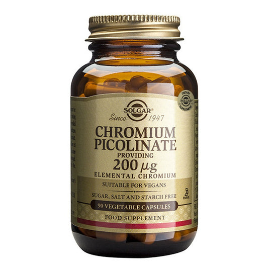 Solgar Chromium Picolinate 200 Mcg 90 Vegetable Capsules Vitamins & Supplements Pasteur Pharmacy