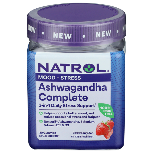 Natrol Ashwagandha Complete Gummies - 30ct Vitamins & Supplements Pasteur Pharmacy