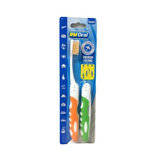 Azi Rm Oral Folding Tbr 2 Medium Toothbrushes Pasteur Pharmacy