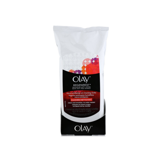 Olay Wet Cleansing Cloths, Advanced, Anti-Aging, Micro-Exfoliating Facial Cleanser Pasteur Pharmacy