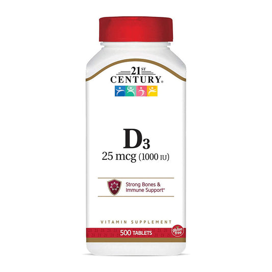 21st Century Vitamin D3 1000 IU Tablets Vitamins & Supplements Pasteur Pharmacy