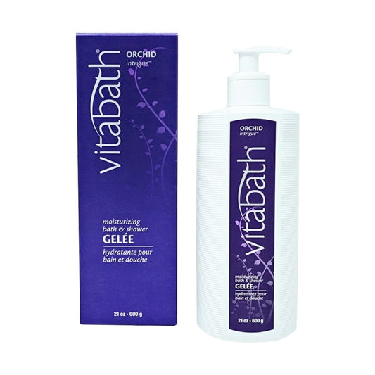 Vitabath Orchid Intrigue Moisturizing Bath & Shower Gel Wash Alluring Botanical Skin-Softening Hydrating & Soothing Skincare, Body Cleanser & Foaming Gelee Bath - Cruelty-Free - 21 Oz Body Wash Pasteur Pharmacy