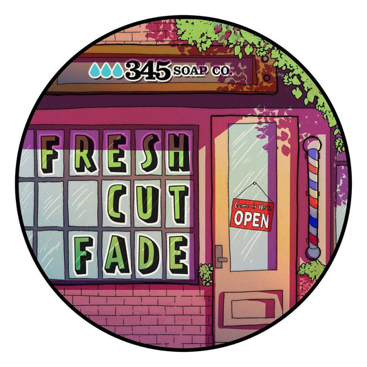 345 Soap Co Fresh Cut Fade Collection Shaving Set Pasteur Pharmacy Shaving soap 5.8 Oz