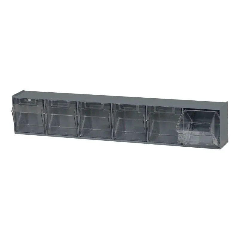 Quantum Storage Systems Tip Out Bin QTB306 – 6 Compartments Gray Cabinets & Storage Pasteur Pharmacy