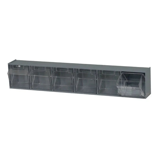 Quantum Storage Systems Tip Out Bin QTB306 – 6 Compartments Gray Cabinets & Storage Pasteur Pharmacy