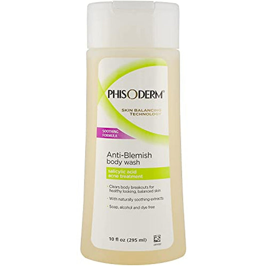 Phisoderm Anti-Blemish Body Wash, 10 Fl Oz Body Wash Pasteur Pharmacy