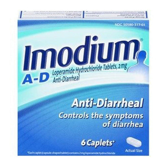 Imodium A-D Loperamide Hydrochloride Diarrhea Relief Caplets - 6 Ct Health & Beauty Pasteur Pharmacy