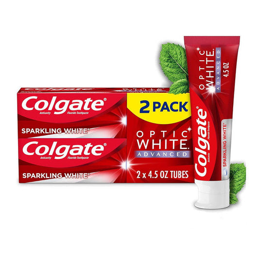 Colgate Optic White Advanced Teeth Whitening Toothpaste, Sparkling White, 4.5 Oz Toothpaste Pasteur Pharmacy