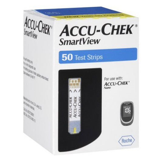 Accu-Chek SmartView Test Strips 50Ct Blood Glucose Test Strips Pasteur Pharmacy