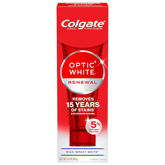 Colgate Optic White Toothpaste, Fluoride, Anticavity, Renewal, 3 Ounce Toothpaste Pasteur Pharmacy