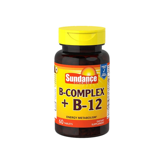 Sundance Vitamins B-Complex + B-12, 60 Tabs Vitamins & Supplements Pasteur Pharmacy