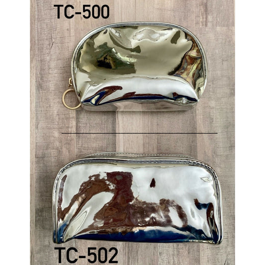 Kingsley Silver Metal Travel Cosmetic Makeup Organizer Bag TC-502 Cosmetic & Toiletry Bags Pasteur Pharmacy