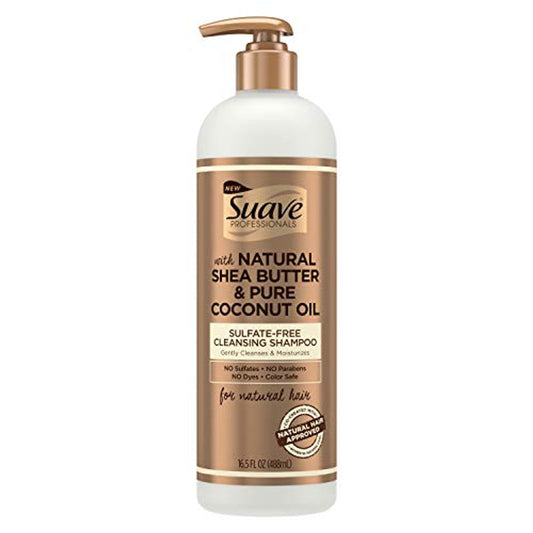 Suave Professionals For Natural Hair Cleansing Sulfate Free Shampoo Shea Butter And Coconut Oil, 16.5 Oz Shampoo Pasteur Pharmacy
