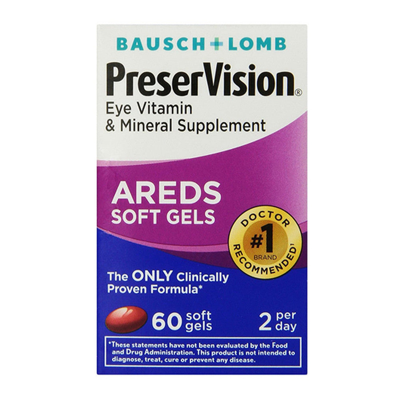 PreserVision AREDS Eye Vitamin & Mineral Supplement – 60 Softgels Vitamins & Supplements Pasteur Pharmacy