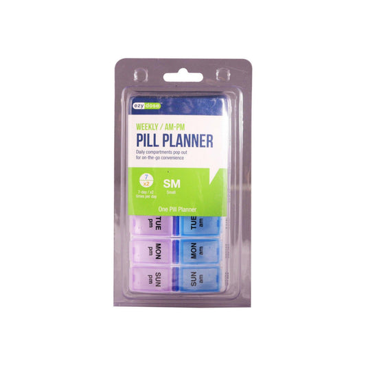 Ezy Dose Weekly AM/PM Travel Pill Planner, Small Health & Beauty Pasteur Pharmacy