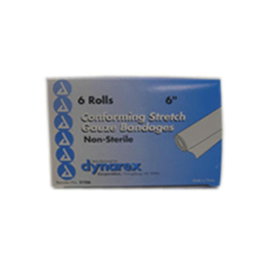 Dynarex® Gauze Conform Non-Sterile – 6" x 4.1 Yards (Stretched) First Aid Pasteur Pharmacy