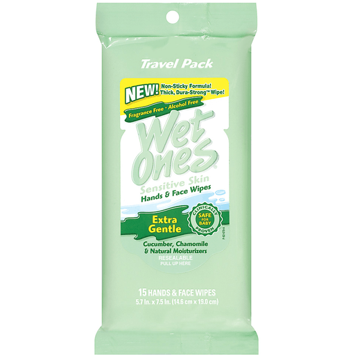 Wet Ones Sensitive Skin Extra Gentle Wipes Hand & Face Hand Sanitizers & Wipes Pasteur Pharmacy