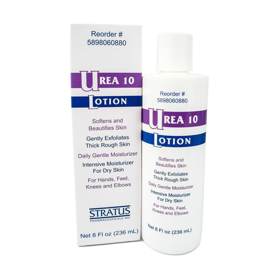 Stratus Pharmaceuticals Urea 10 Lotion – 8 fl oz (10% Urea) Lotion & Moisturizer Pasteur Pharmacy