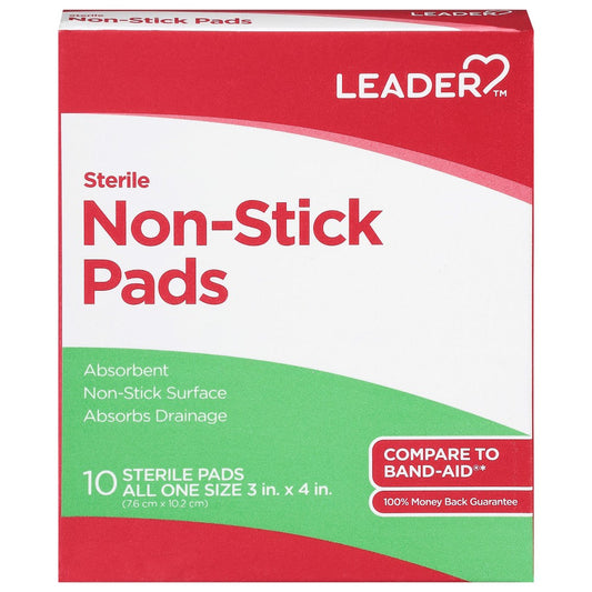 Leader Sterile Non-Stick Pads Health & Beauty Pasteur Pharmacy