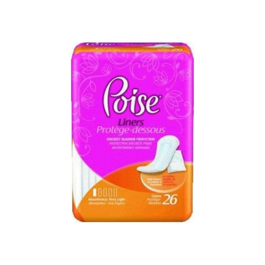 Poise Incontinence Liner 812" Length Light Absorbency Absorbloc Female Disposable Medical Supplies Pasteur Pharmacy