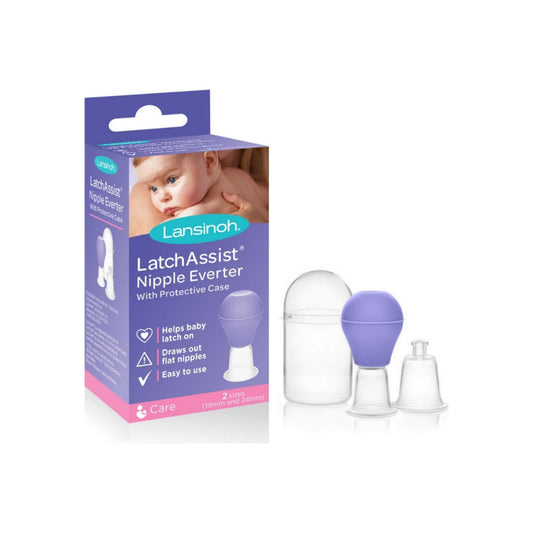 Lansinoh LatchAssist Nipple Everter - Includes 2 Sizes for Custom Fit, 1 Count Nursing & Feeding Pasteur Pharmacy