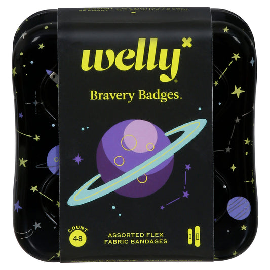 Welly Flex Fabric Bandages Space - 48ct First Aid Pasteur Pharmacy