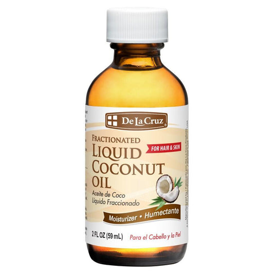 DLC Laboratories Inc. De La Cruz Fractionated Liquid Coconut Oil 2 Fl Oz (59 mL) Lotion & Moisturizer Pasteur Pharmacy