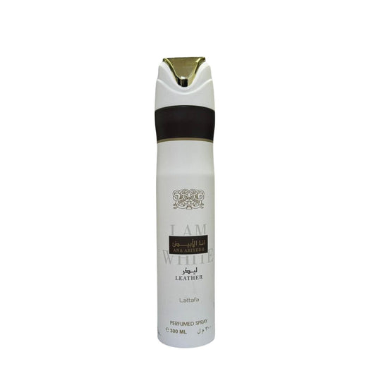 Lattafa Perfumed Body Spray Ana Abiyedh Leather 300 ml