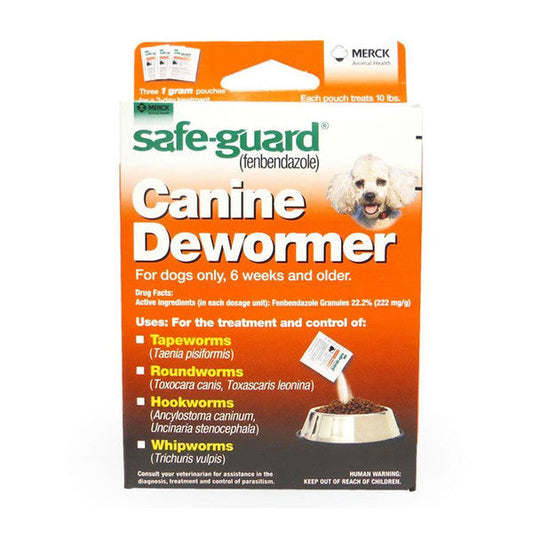 Merck Safeguard Canine Dewormer 1gm Dog Supplies Pasteur Pharmacy