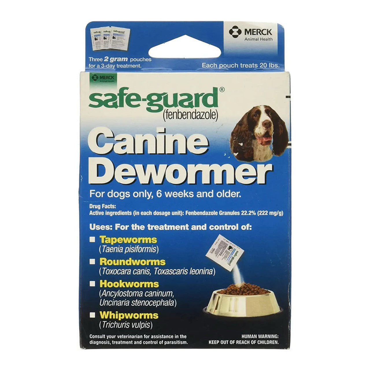 Merck Safeguard 2-gram Canine Dewormer Dog Supplies Pasteur Pharmacy