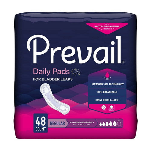 First Quality Prevail Daily Pads Maximum Bladder Control Pad, 11-Inch Length MK Menstrual Pads & Protectors Pasteur Pharmacy
