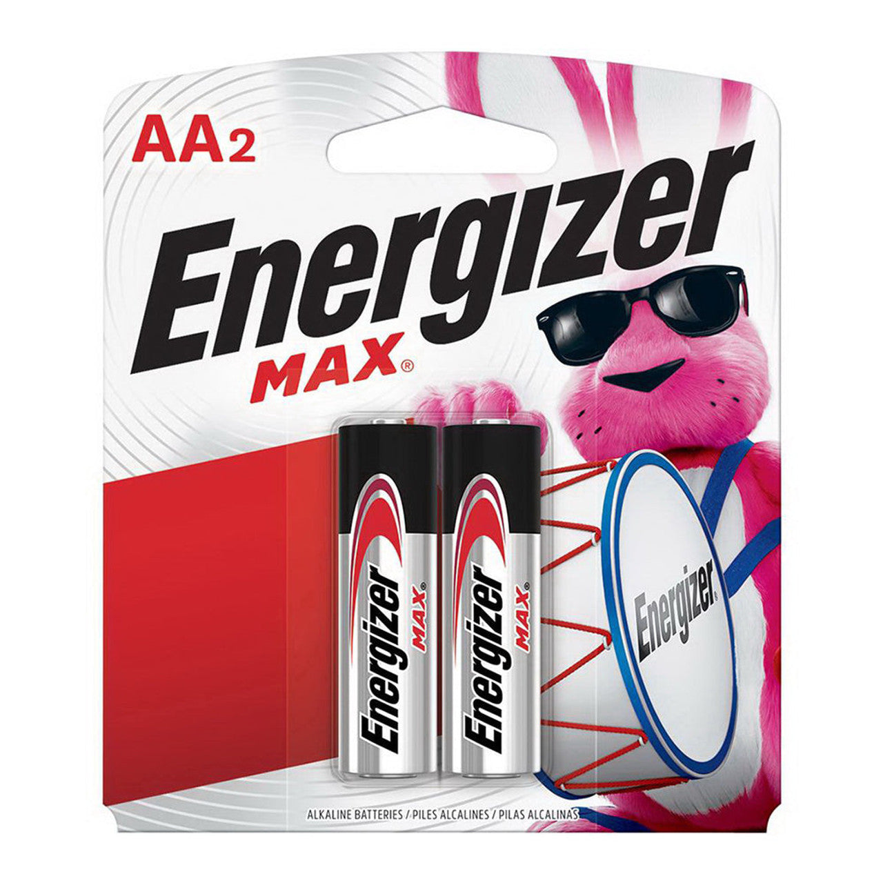 Energizer MAX Alkaline Batteries, 2 Batteries/Pack 2 Batteries/AA Battery Batteries Pasteur Pharmacy