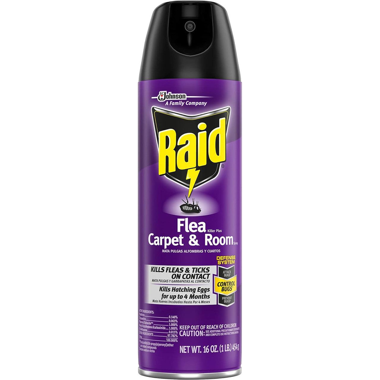 Raid Flea Killer Insecticide 16 Oz. Aerosol Can Pest Control Pasteur Pharmacy