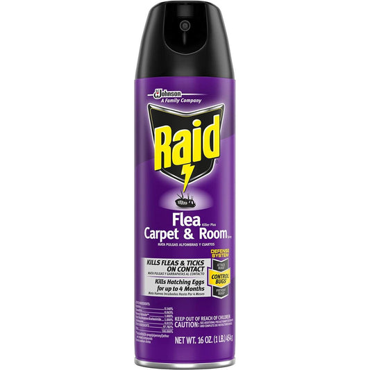 Raid Flea Killer Insecticide 16 Oz. Aerosol Can Pest Control Pasteur Pharmacy