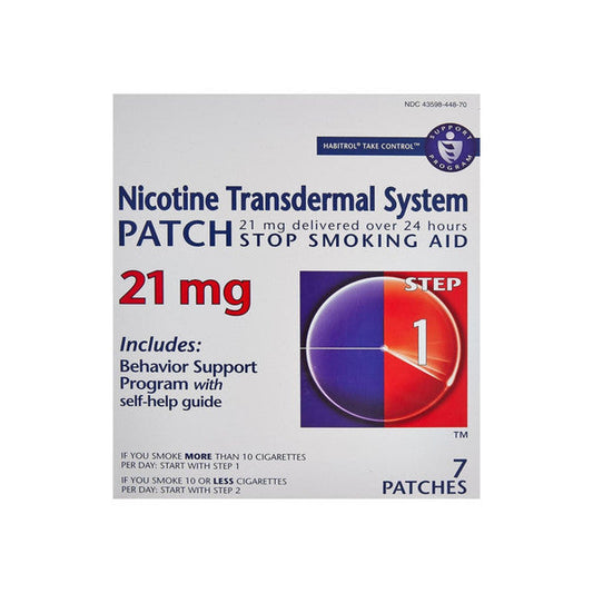 Habitrol Nicotine Transdermal System Patches, Step 1, 21 Mg Appliques & Patches Pasteur Pharmacy