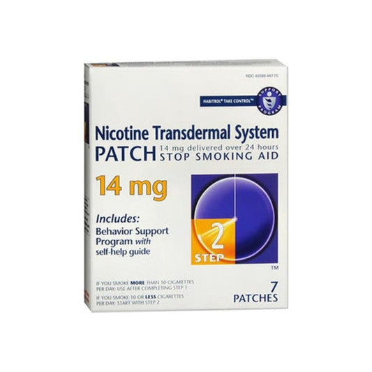 Habitrol Nicotine Transdermal System Patches, 14 Mg, Step 2 Appliques & Patches Pasteur Pharmacy