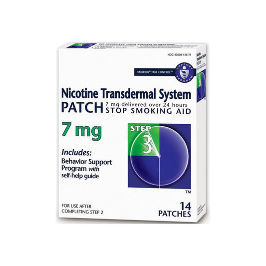 Nicotine Td Ap 7Mg /24Hr 14 Step 3 Appliques & Patches Pasteur Pharmacy