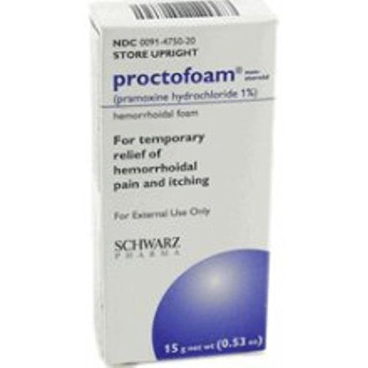 Proctofoam NS Hemorrhoidal Foam 1% 15 Gm Medicine & Drugs Pasteur Pharmacy