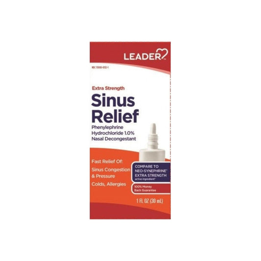 Leader Extra Strength Sinus Relief Nasal Spray, 1 Oz Health & Beauty Pasteur Pharmacy