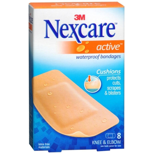 Nexcare Active, Bandages, Waterproof, Knee & Elbow Medical Tape & Bandages Pasteur Pharmacy