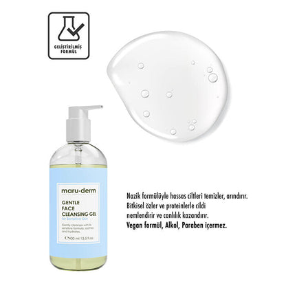 Limpiador facial suave para piel sensible 400 ml - No irritante | Maruderm