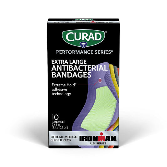 Curad® Performance Series™ XL Antibacterial Bandages – Rugged Protection Personal Care Pasteur Pharmacy