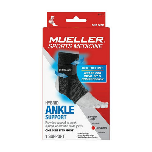 Mueller® Hybrid Ankle Support Wrap – Adjustable – 1 Unit Tortillas & Wraps Pasteur Pharmacy