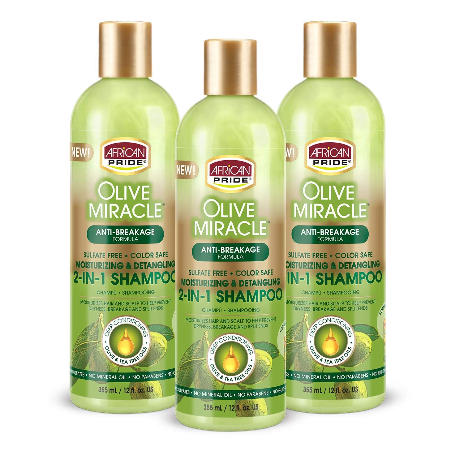African Pride® Olive Miracle® 2-in-1 Shampoo & Conditioner (Anti-Breakage Formula) Shampoo & Conditioner Pasteur Pharmacy