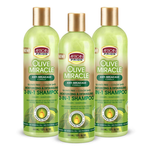 African Pride® Olive Miracle® 2-in-1 Shampoo & Conditioner (Anti-Breakage Formula) Shampoo & Conditioner Pasteur Pharmacy