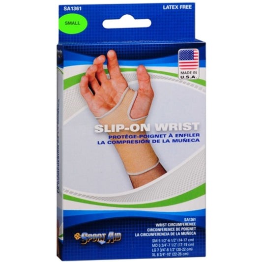 Sport Aid Slip-On Wrist Support, Small - Each Wall Jacks & Braces Pasteur Pharmacy